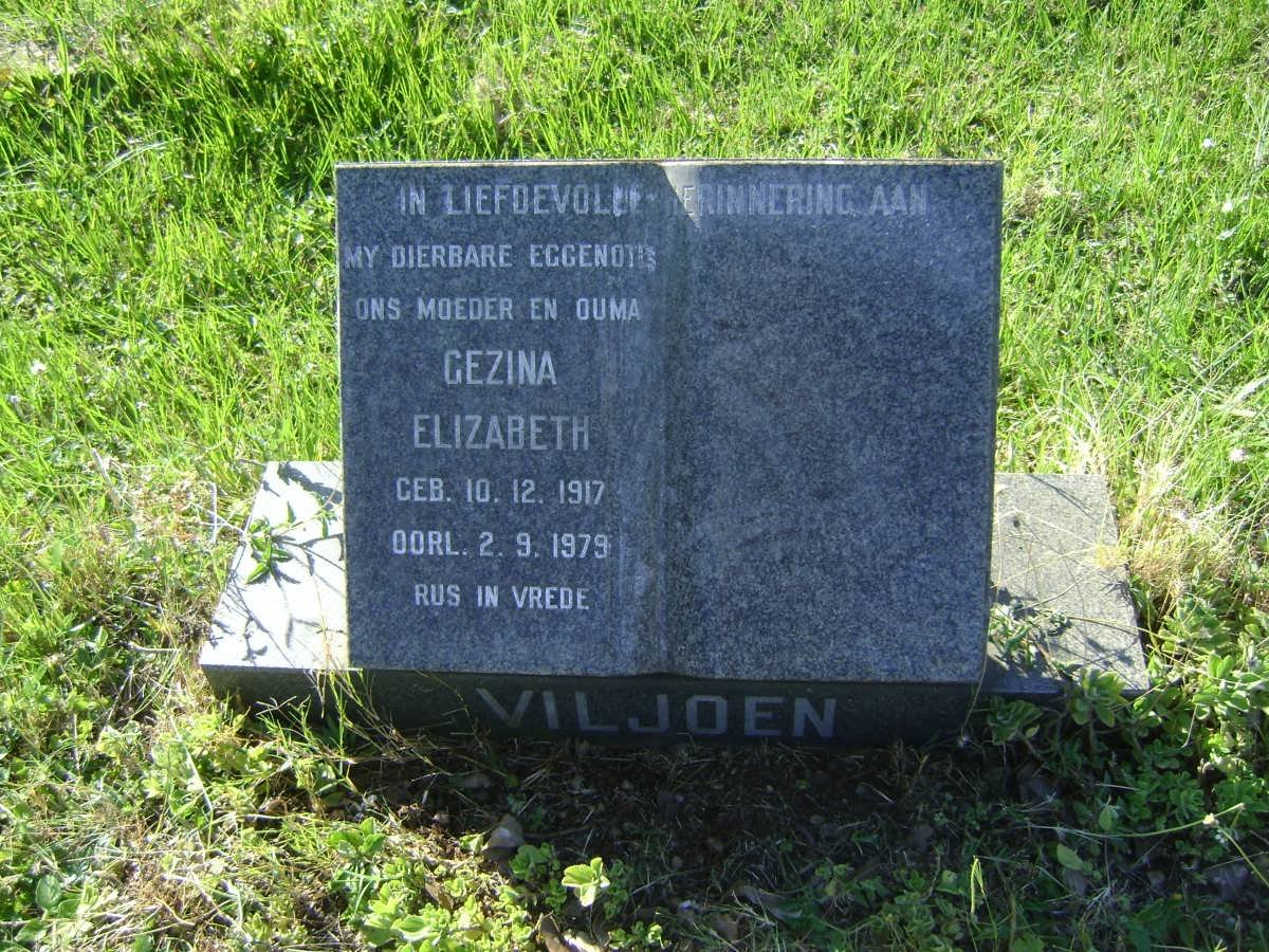 VILJOEN Gezina Elizabeth 1917-1979