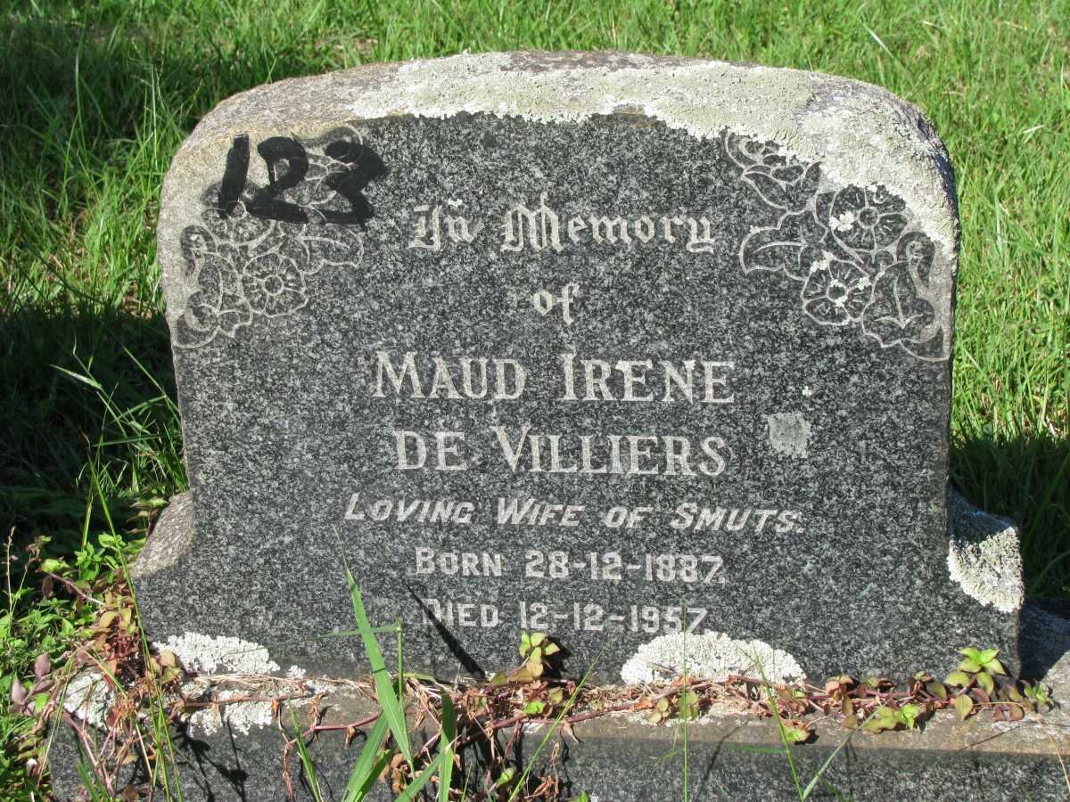 VILLIERS Maud Irene, de 1887-1957