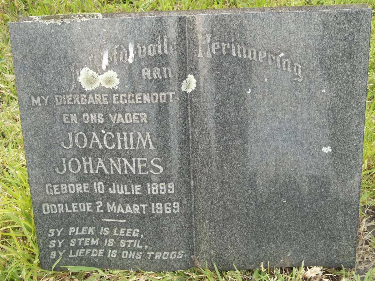 VILJOEN Joachim Johannes 1899-1969