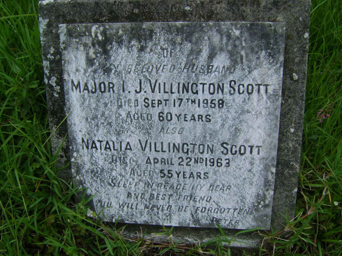VILLINGTON-SCOTT I.J. -1958 &amp; Natalia -1963