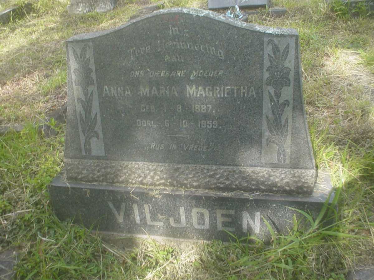 VILJOEN Anna Maria Margrietha 1887-1959