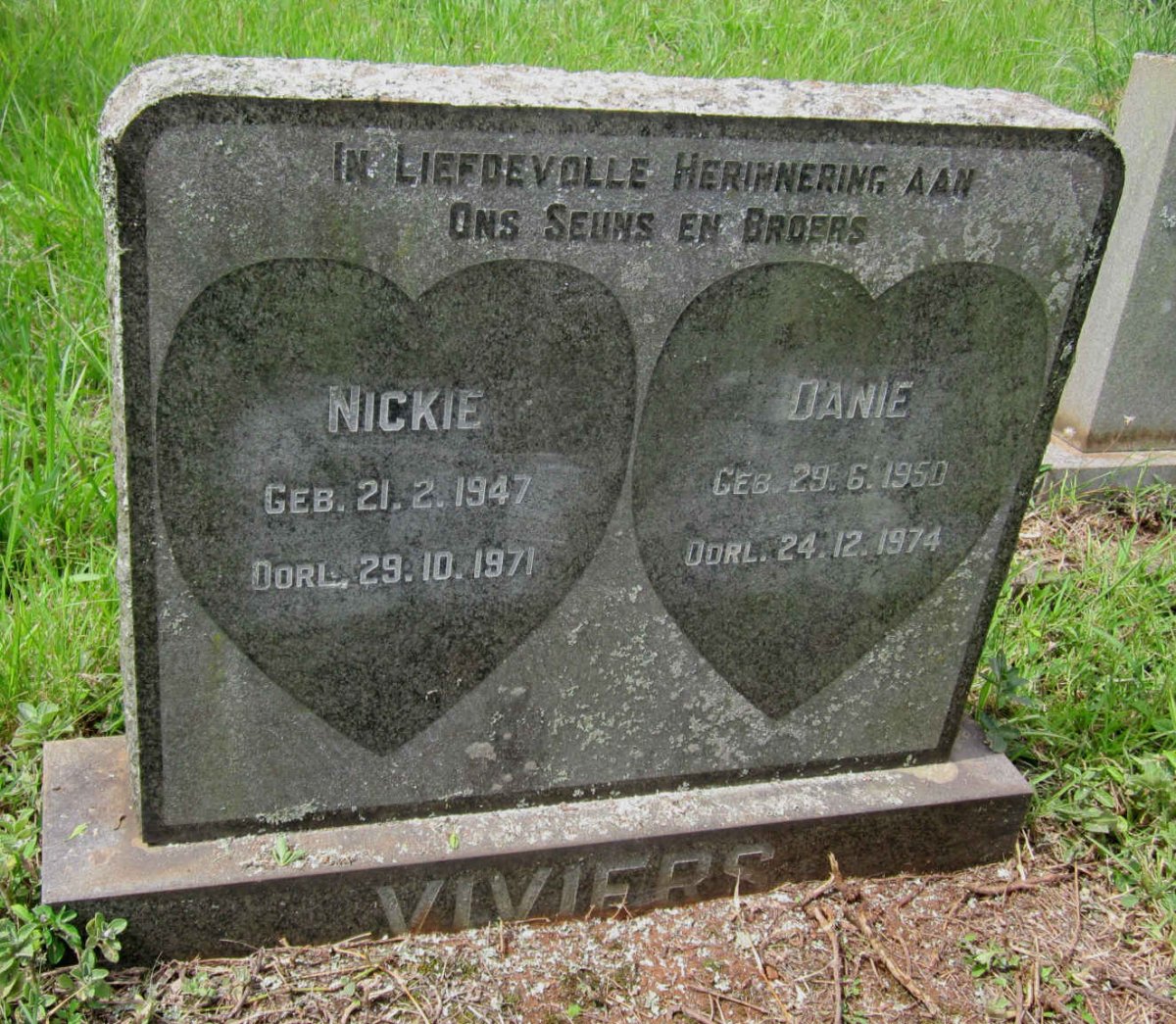 VIVIERS Nickie 1947-1971 :: VIVIERS Danie 1950-1974