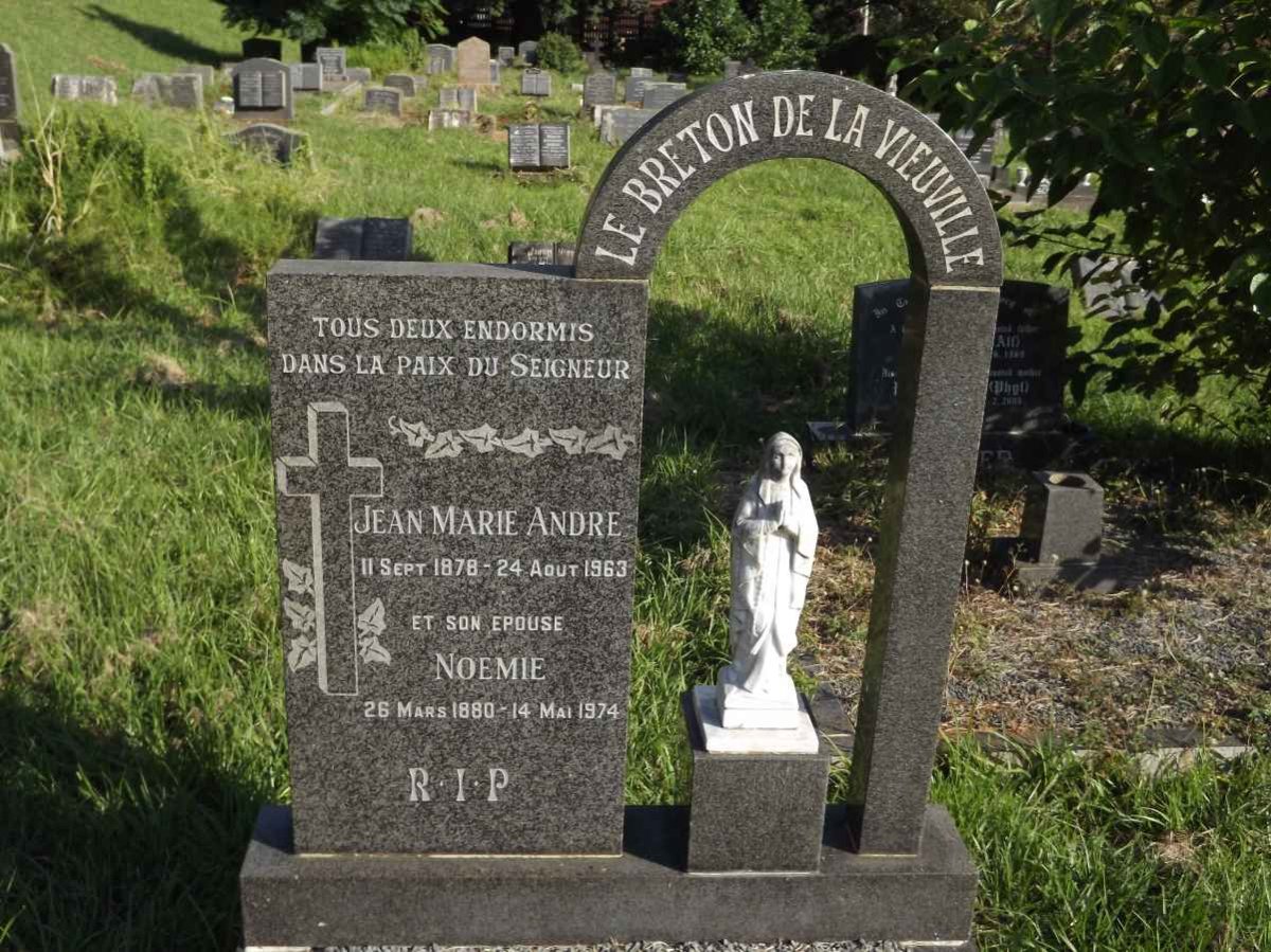 VIEUVILLE Jeane Marie Andre, Le Breton De La 1897-1963 &amp; Noenie 1880-1974