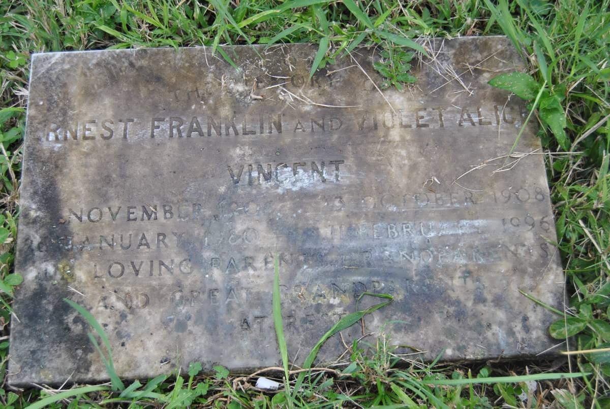 VINCENT Ernest Franklin 1906-1980 &amp; Violet Alice 1908-1996