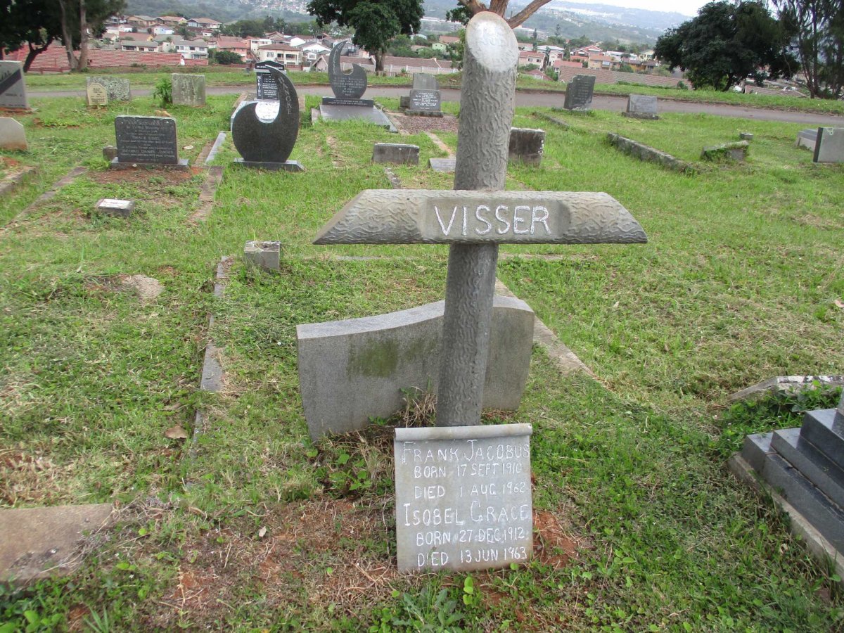 VISSER Frank Jacobus 1910-1962 &amp; Isobel Grace 1912-1963