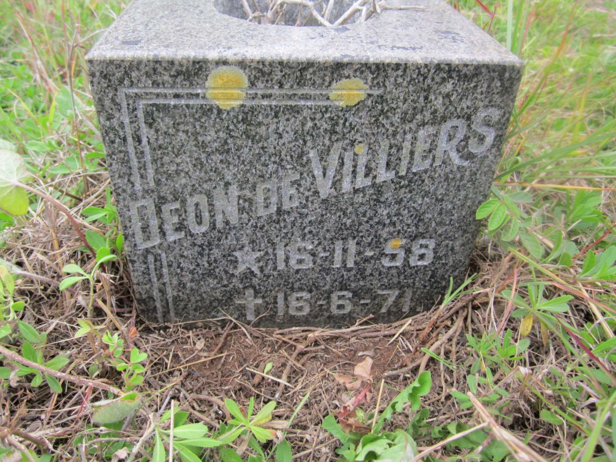 VILLIERS Deon, de 1958-1971