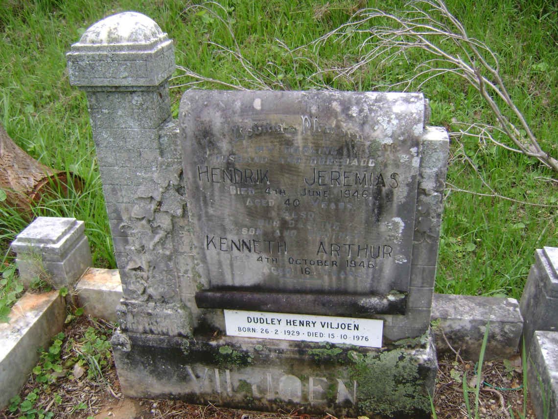 VILJOEN Hendrik Jeremias -1946 :: VILJOEN Kenneth Arthur -1946 :: VILJOEN Dudley Henry 1929-1976