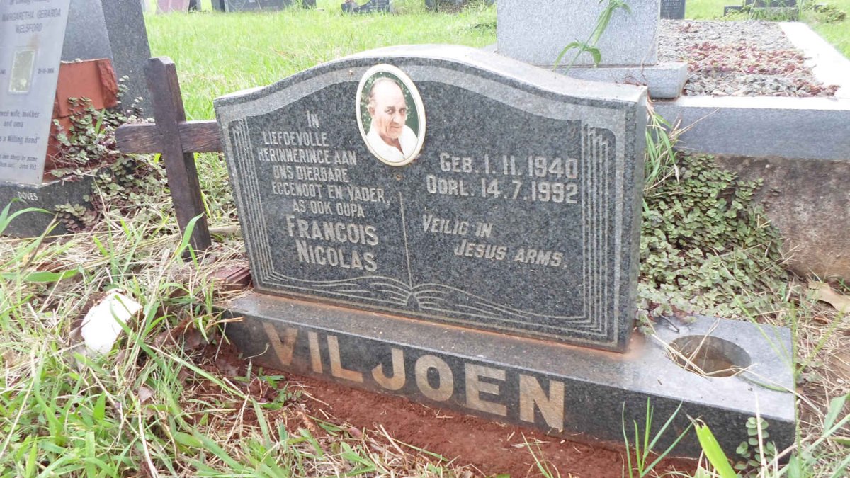 VILJOEN Francois Nicolas 1940-1992