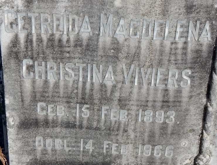 VIVIERS Getreida Magdalena Christina 1893-1966