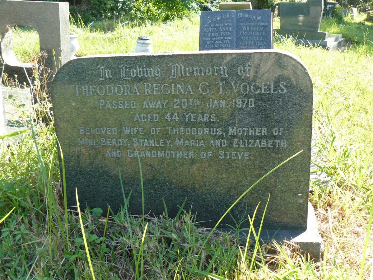 VOGELS Theodora Regina C.T. -1970