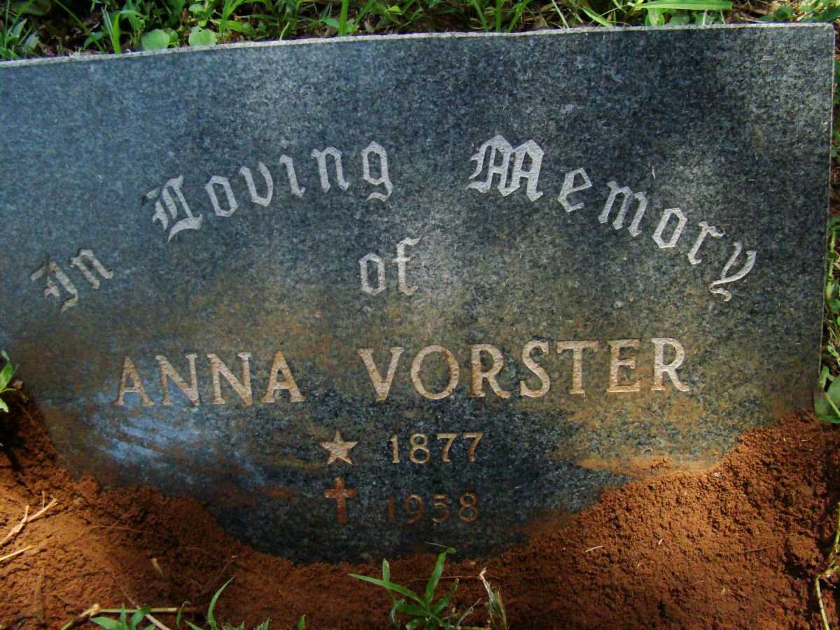 VORSTER Anna 1877-1958
