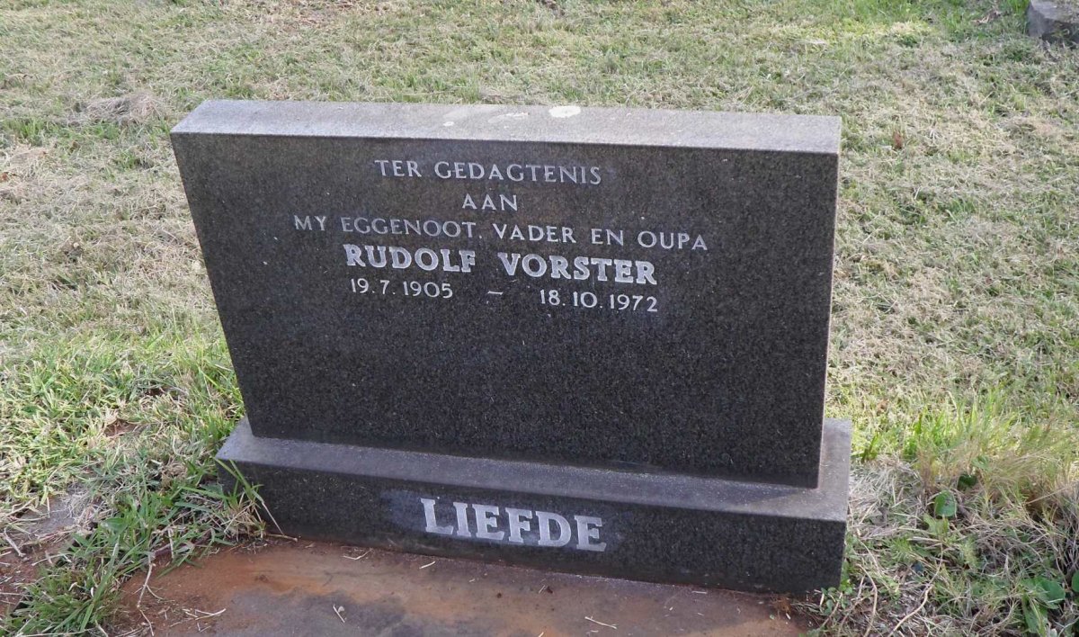 VORSTER Rudolf 1905-1972