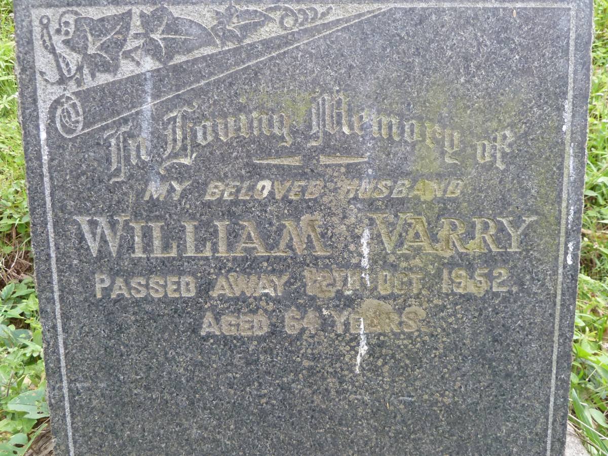VARRY William -1952