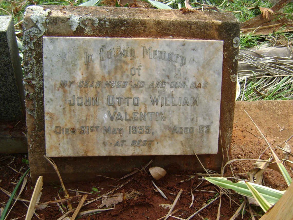 VALENTIN John Otto William George 1926-2003 ::VALENTIN Jené Marie 1979-1979 :: VALENTIN John Otto William George -1955