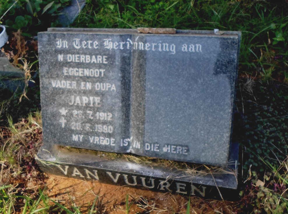VUUREN Japie, van 1912-1990