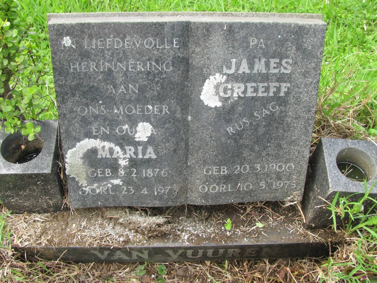 VUUREN James Greeff, van 1900-1975 &amp; Maria 1876-1973