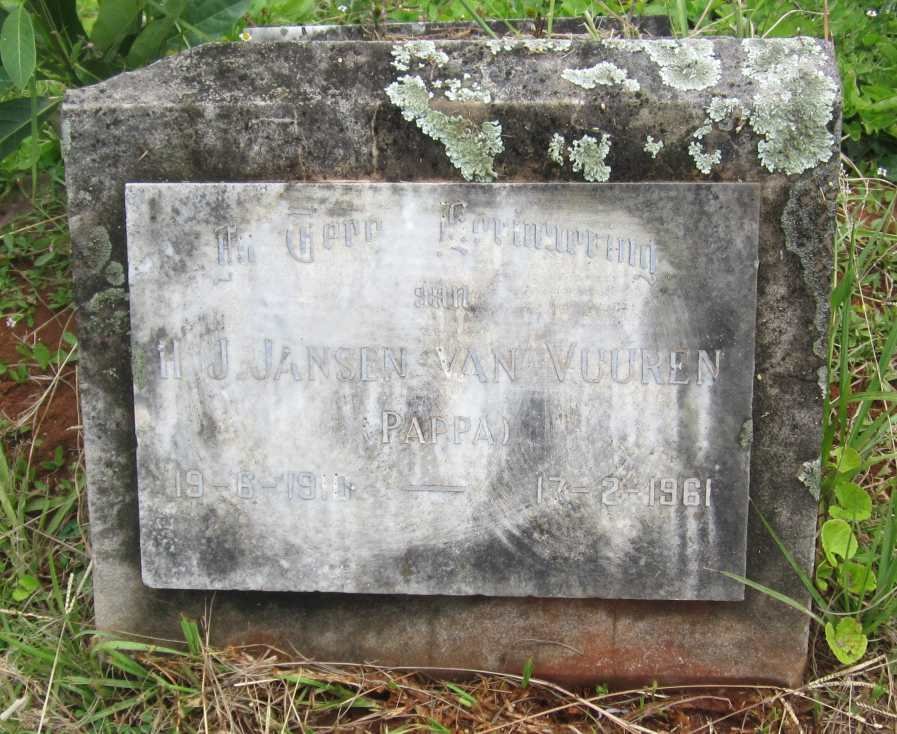 VUUREN H.J., Jansen van 1910-1961