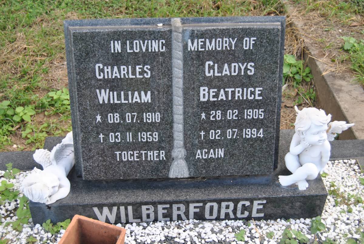 WILBERFORCE Charles William 1910-1959 &amp; Gladys Beatrice 1905-1994
