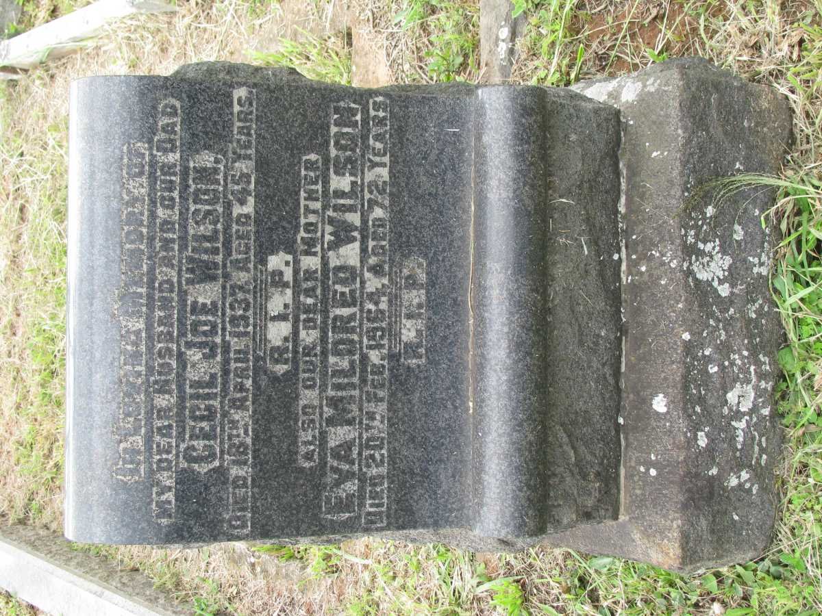 WILSON Cecil Joe -1937 &amp; Eva Mildred -1964