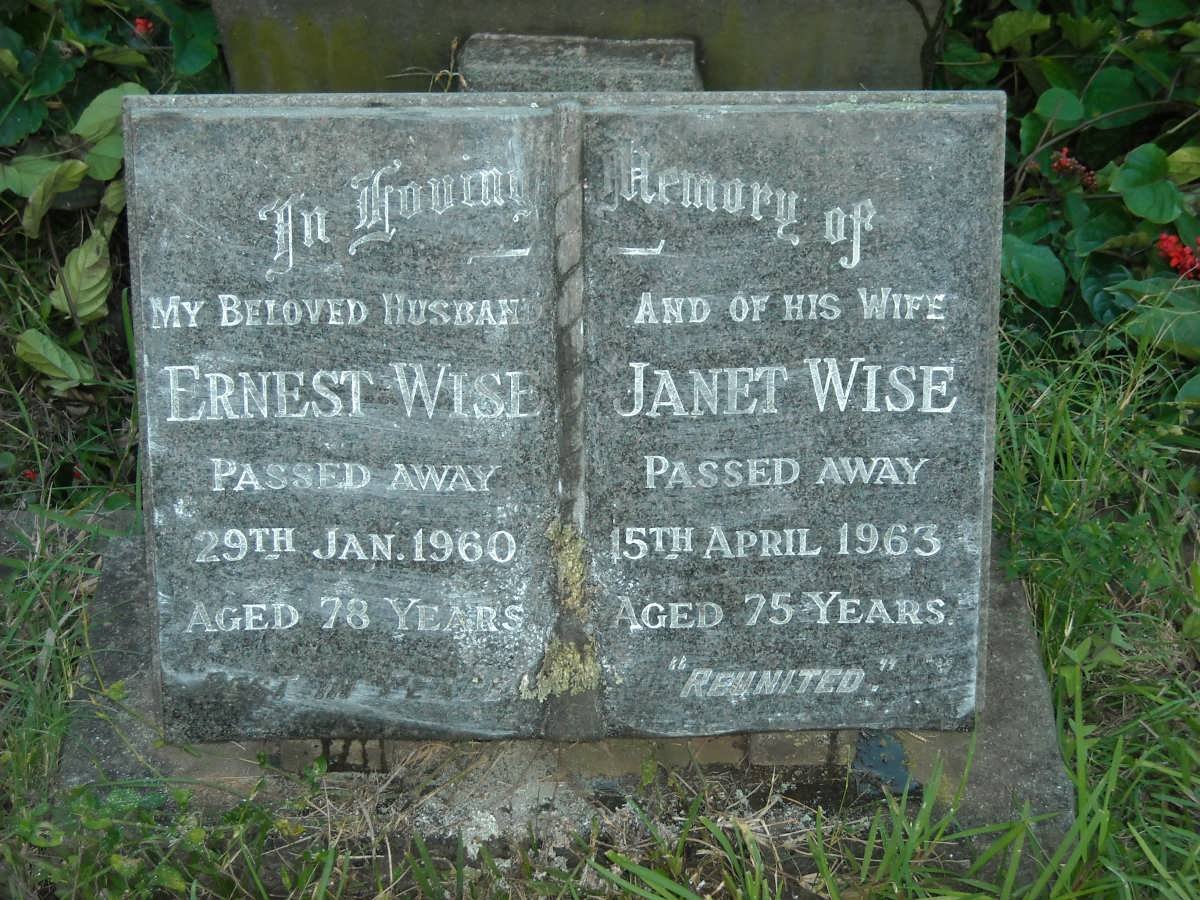 WISE Ernest -1960 &amp; Janet -1963