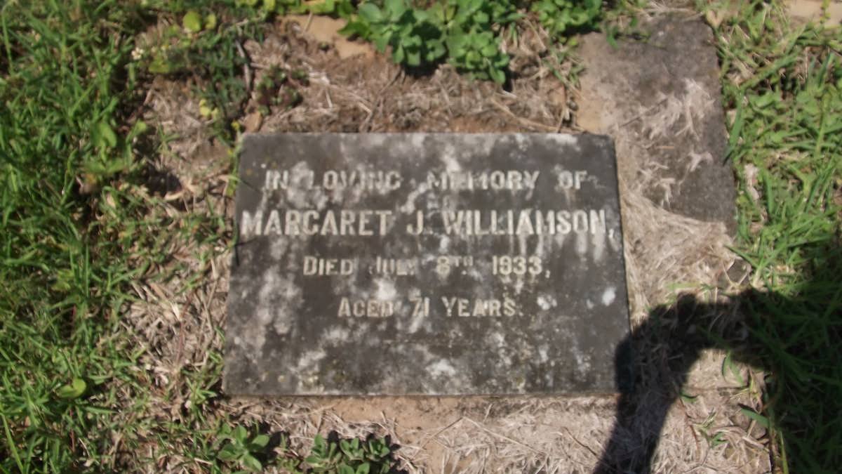 WILLIAMSON Margaret J. -1933