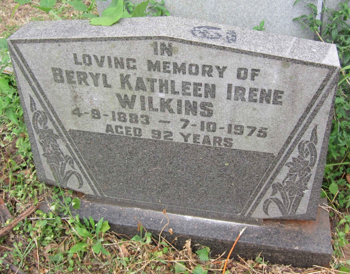 WILKINS Beryl Kathleen Irene 1883-1975