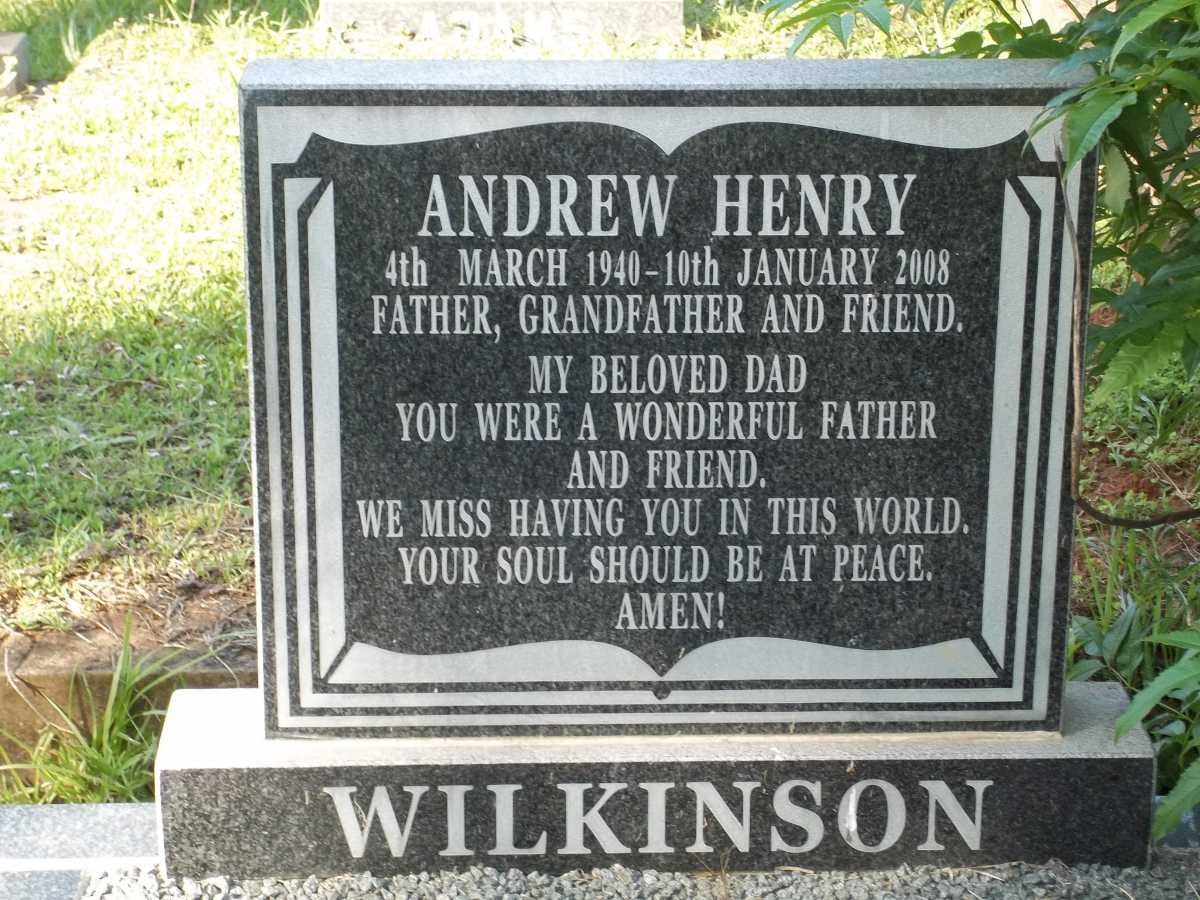 WILKINSON Andrew Henry 1940-2008
