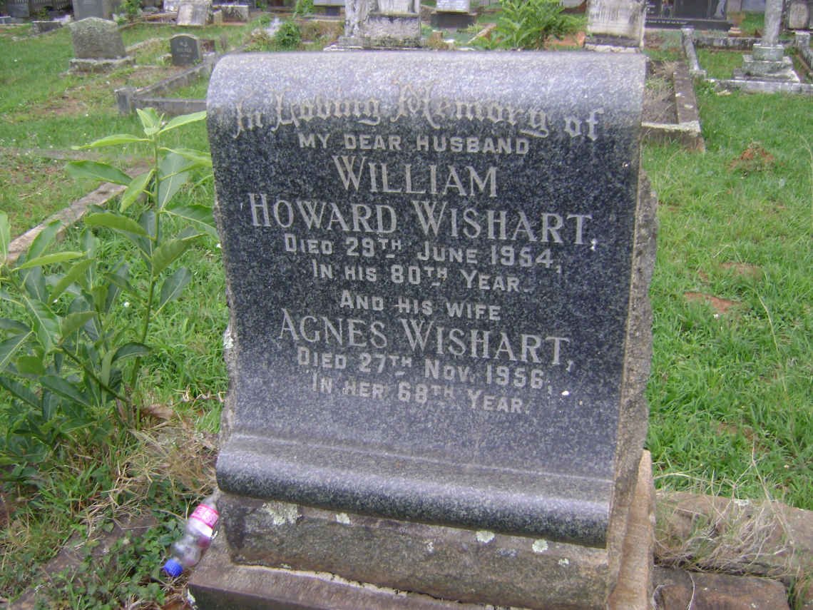 WISHART William Howard -1954 &amp; Agnes -1956