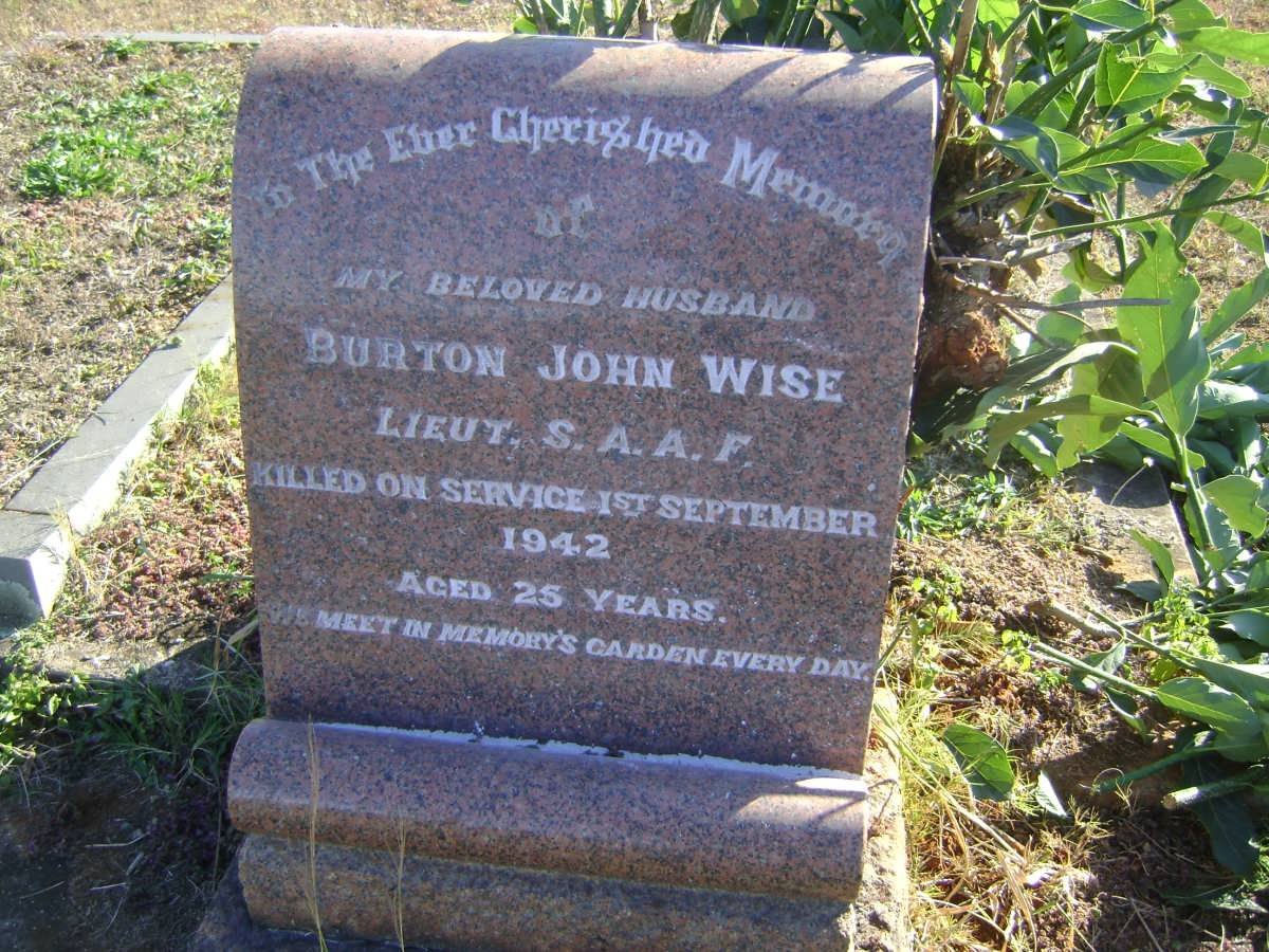 WISE Burton John -1942