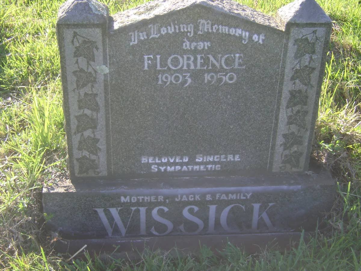 WISSICK Florence 1903-1950
