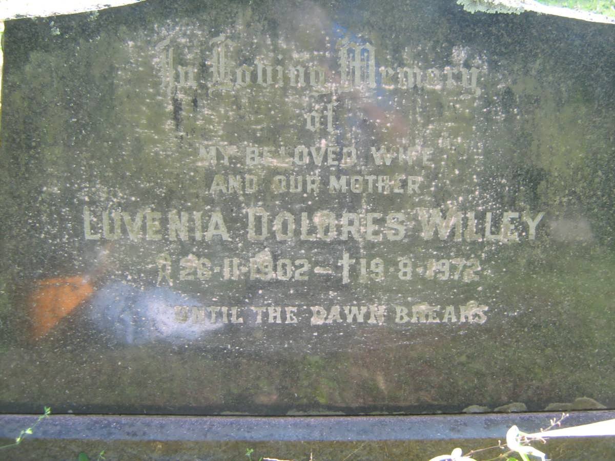 WILLEY Luvenia Dolores 1902-1972