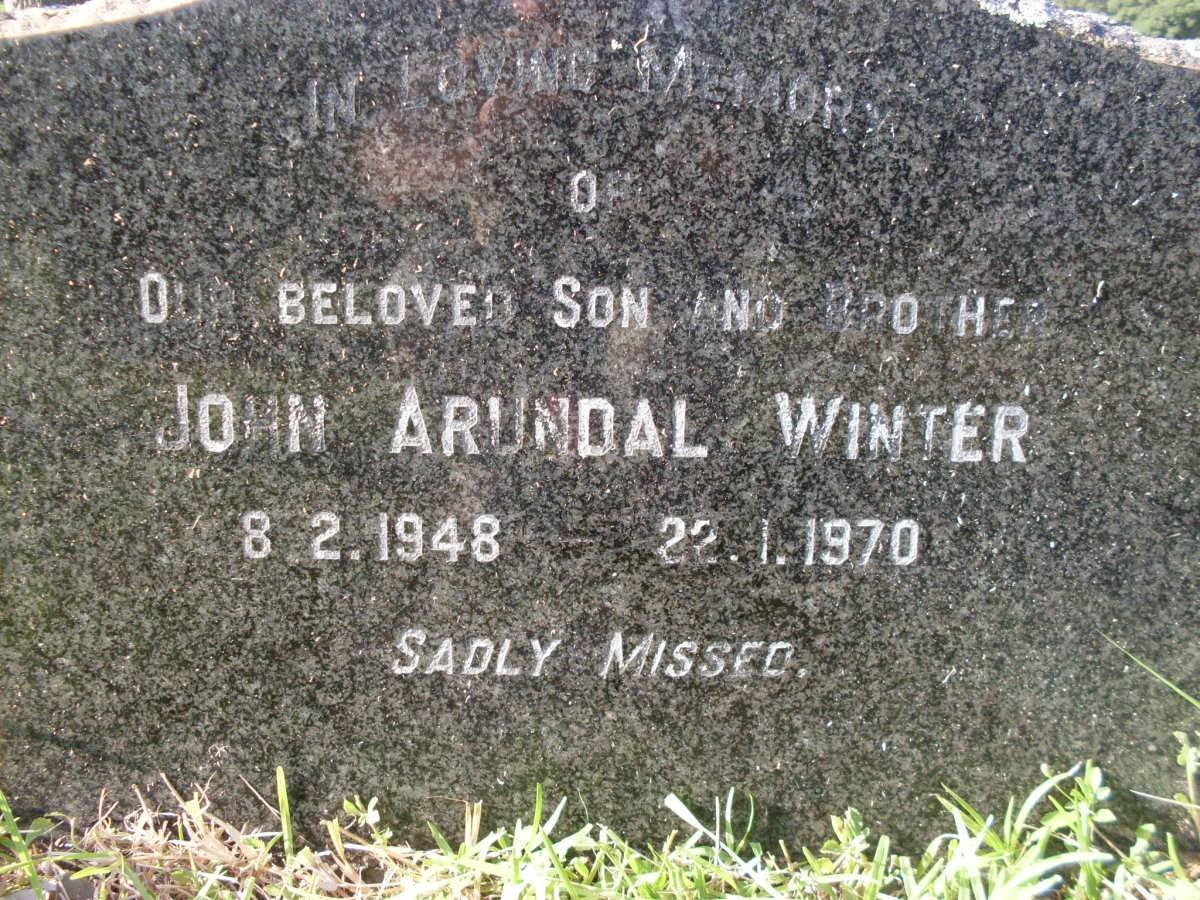WINTER John Arundal 1948-1970