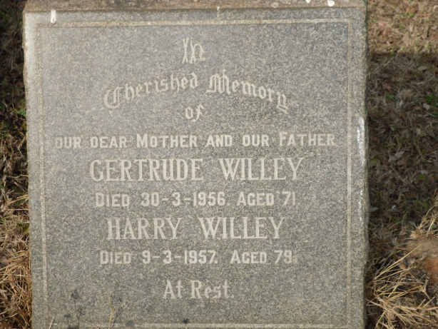 WILLEY Harry -1957 &amp; Gertude -1956