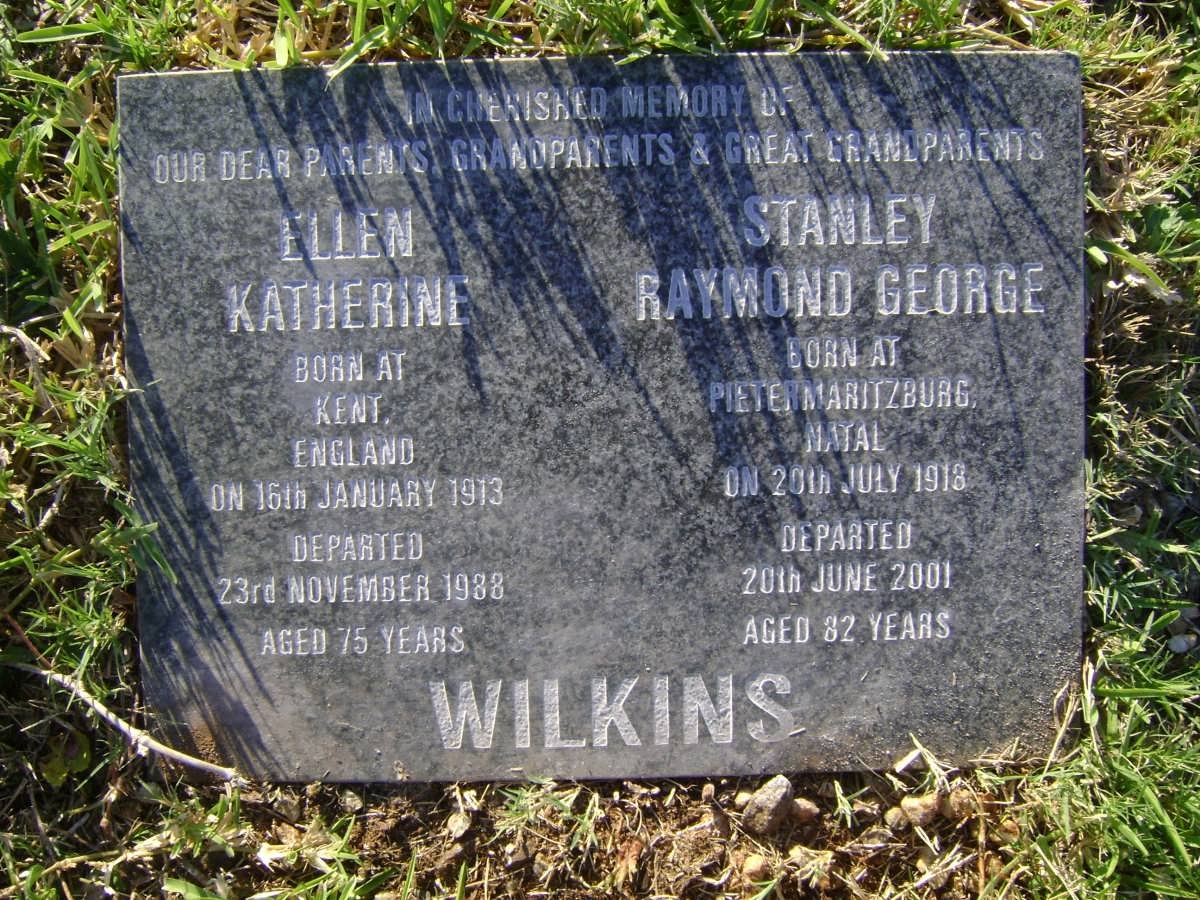 WILKINS Stanley Raymond George 1918-2001 &amp; Ellen Katherine 1913-1988
