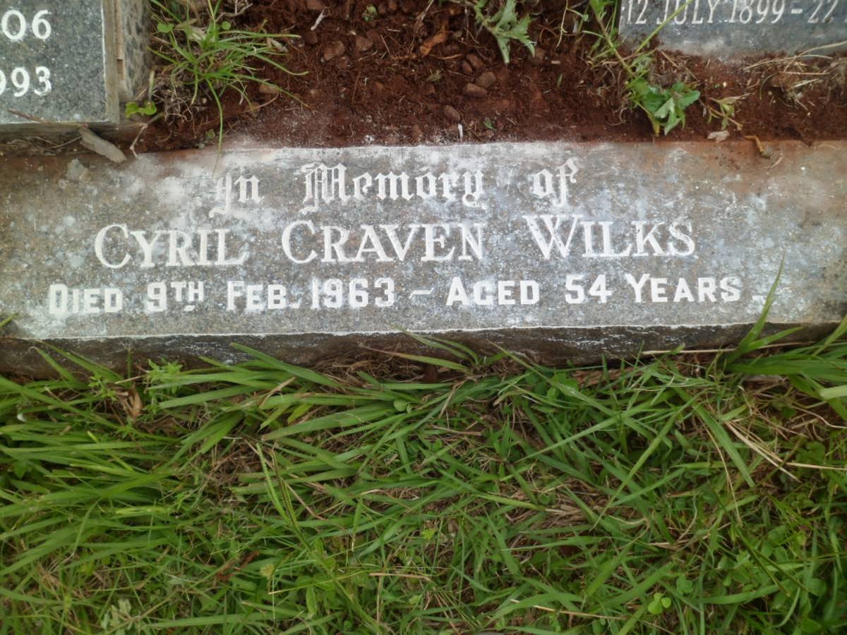 WILKS Cyril Craven -1963