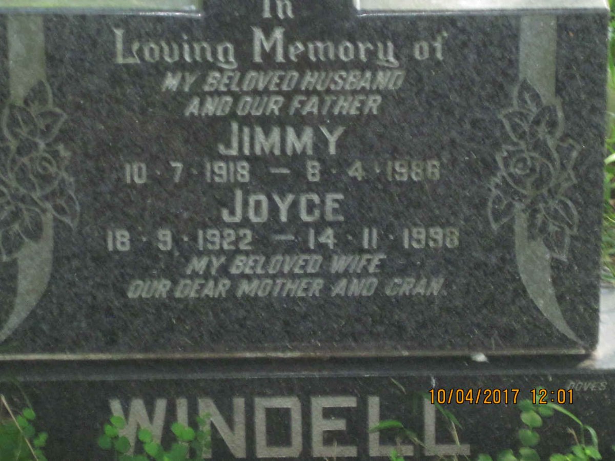 WINDELL Jimmy 1918-1986 &amp; Joyce 1922-1998