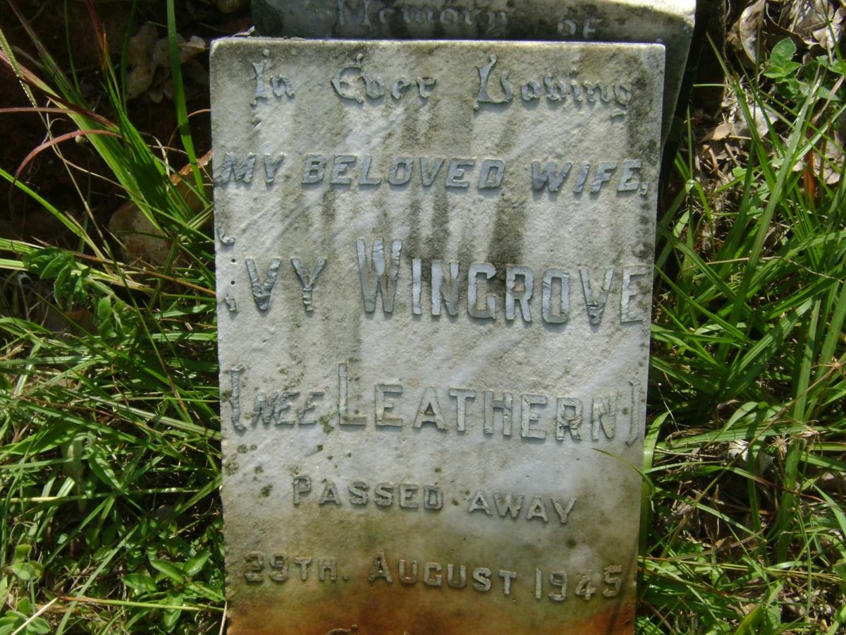 WINGROVE Ivy nee LEATHERN -1945