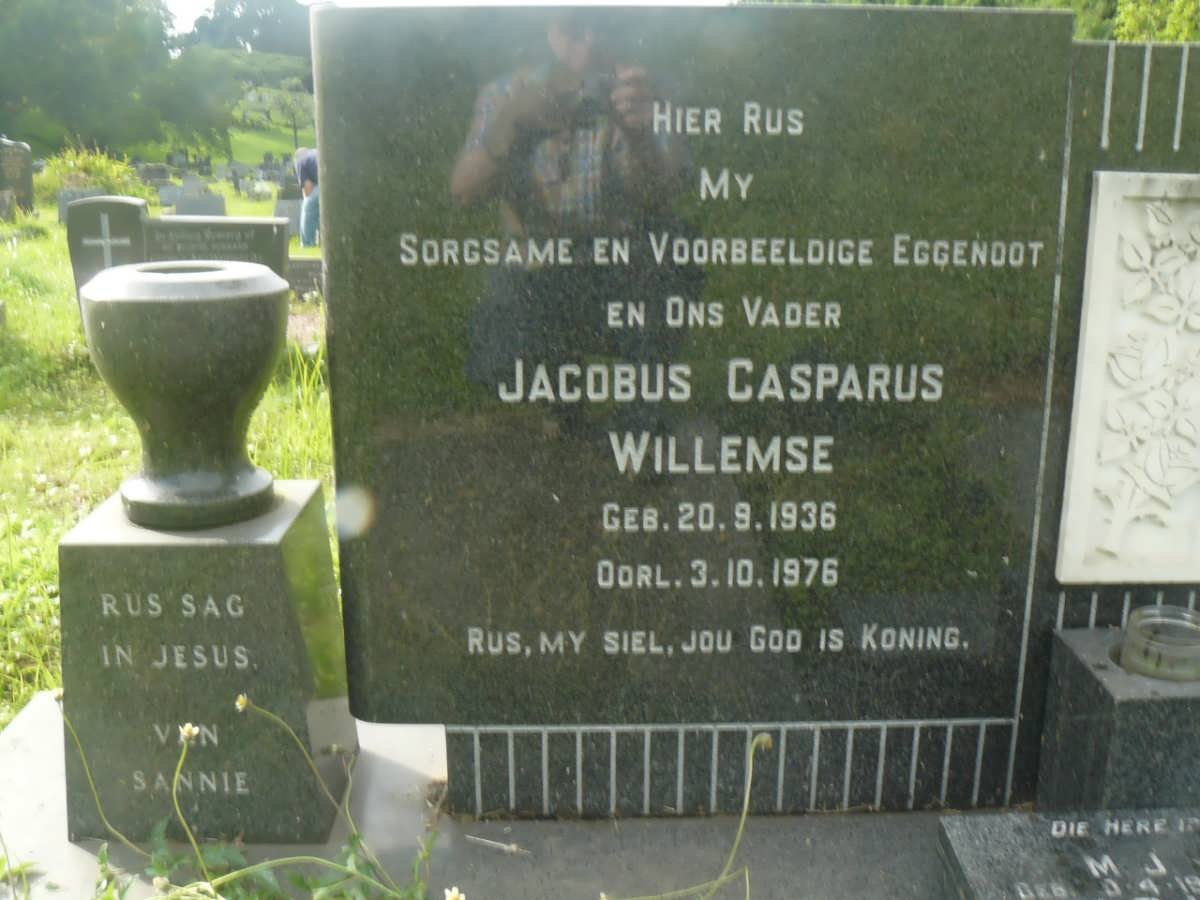 WILLEMSE Jacobus Casparus 1936-1976 