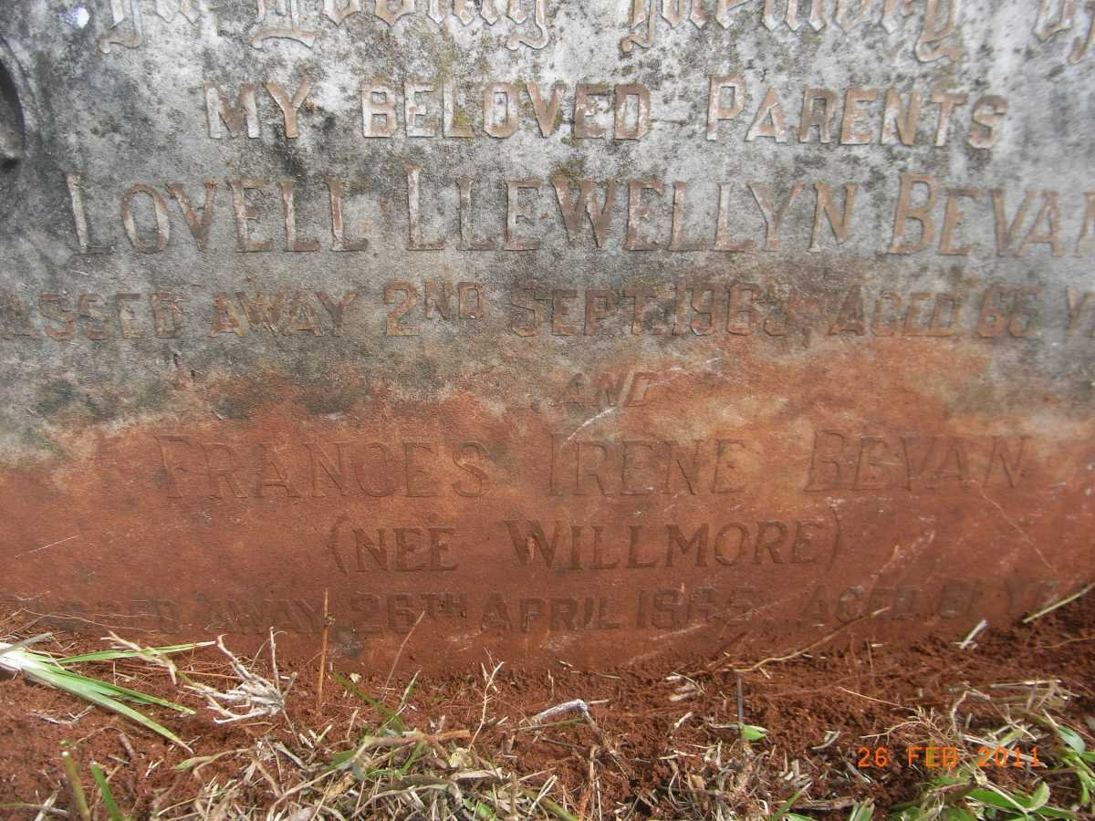 WILLMORE Frederick Howson 1876-1937 &amp; Hilda Elizabeth 1882-1955