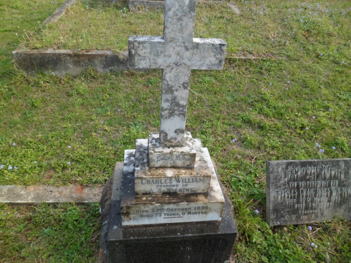 WILKINS Charles William -1934 &amp; Anne Stone -1957 :: WILSON Charles Craig Innes -1962