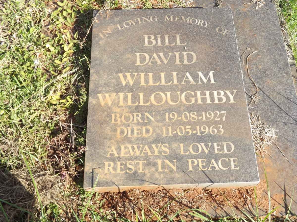 WILLOUGHBY David William 1927-1963