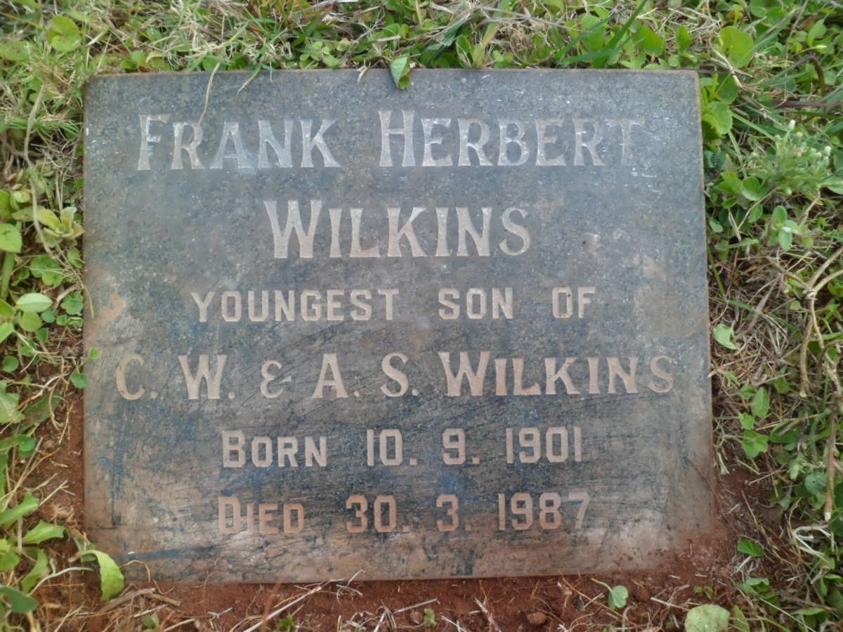 WILKINS Frank Herbert 1901-1987