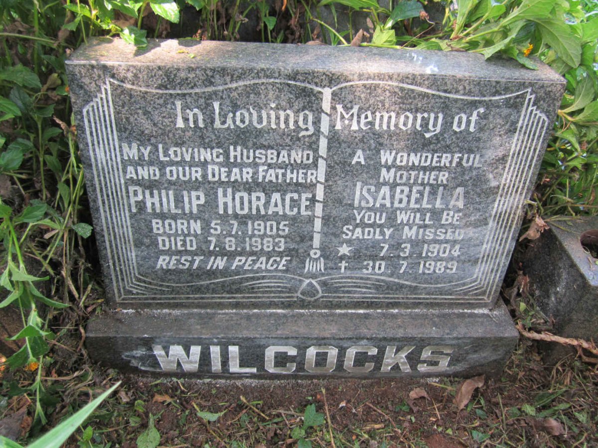 WILCOCKS Philip Horace 1905-1983 &amp; Isabella 1904-1989