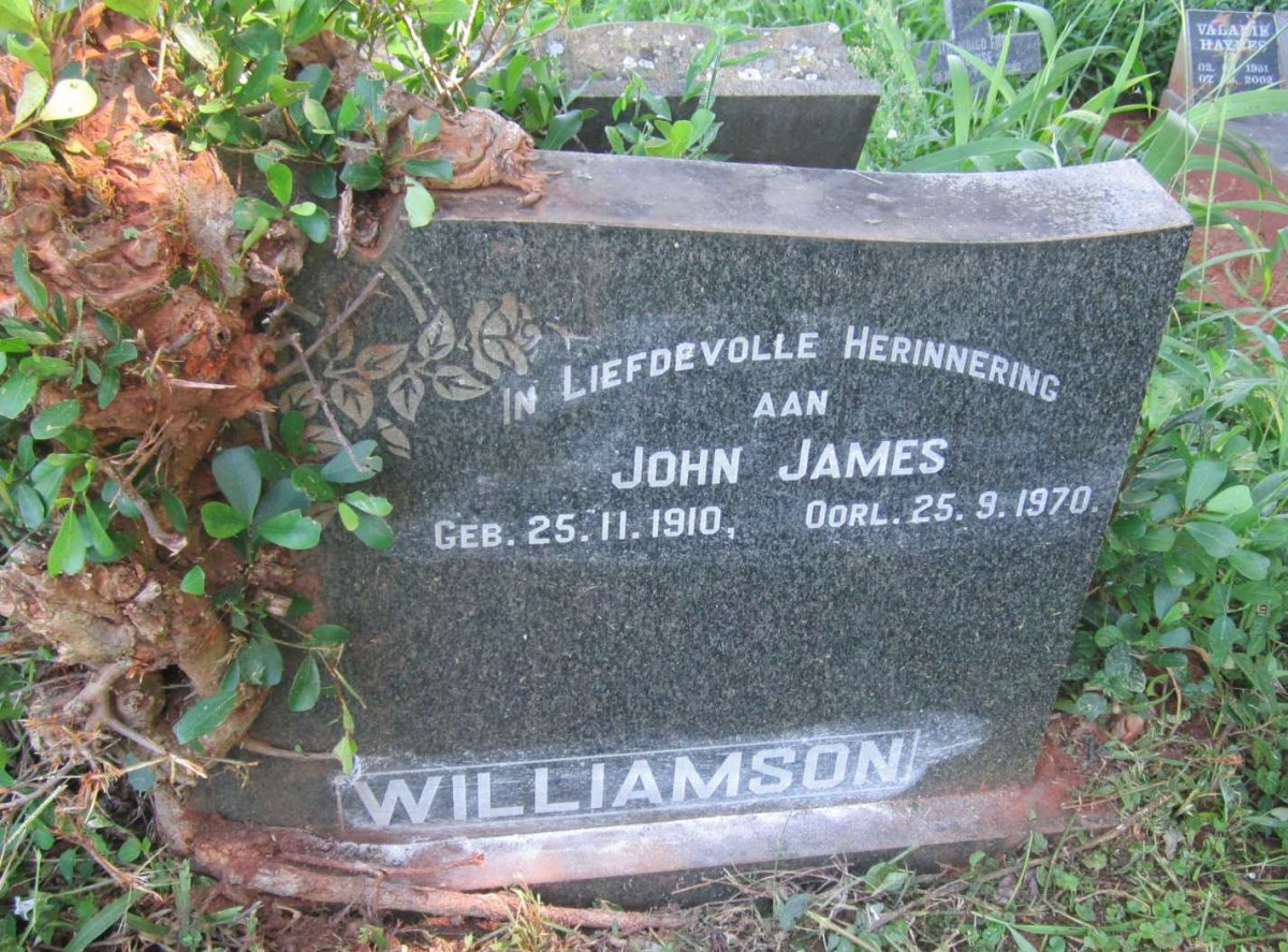 WILLIAMSON John James 1910-1970