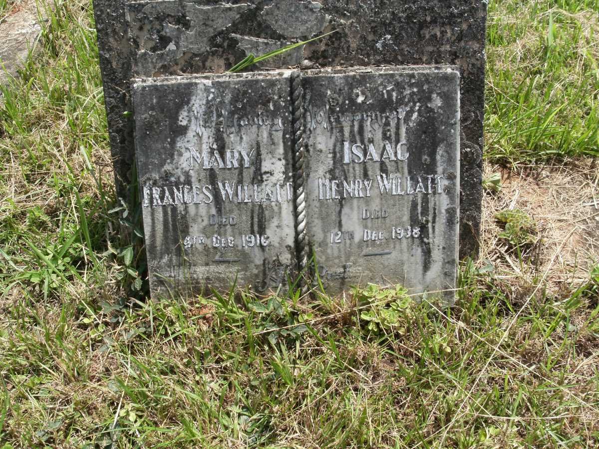 WILLATT Isaac Henry -1938 &amp; Mary Frances -1916