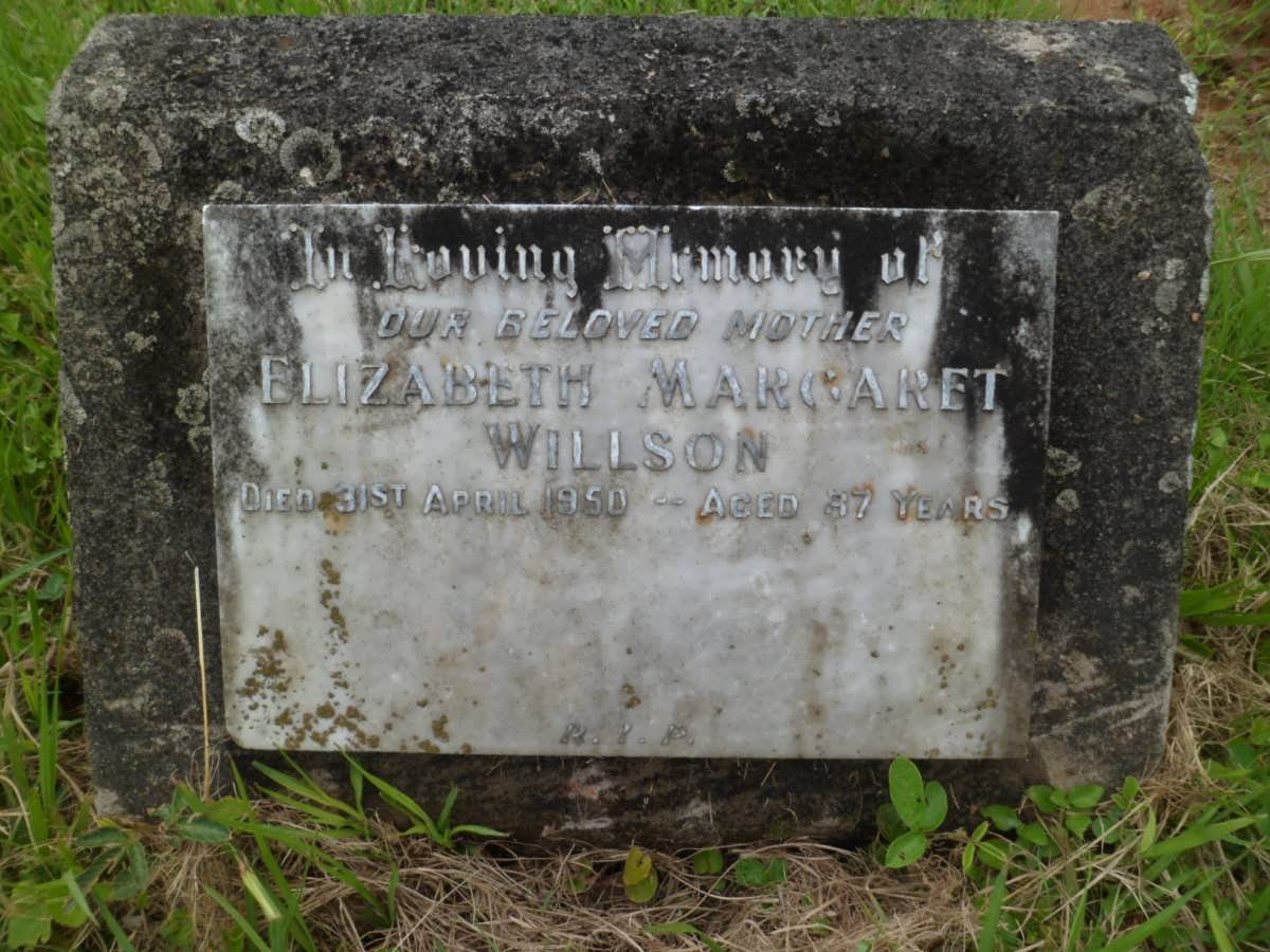 WILLSON Elizabeth Margaret -1950
