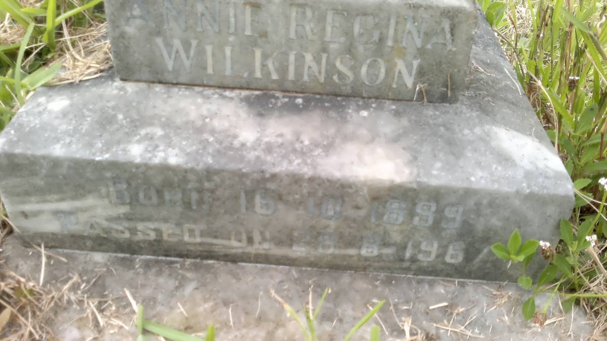 WILKINSON Annie Regina 1899-1967