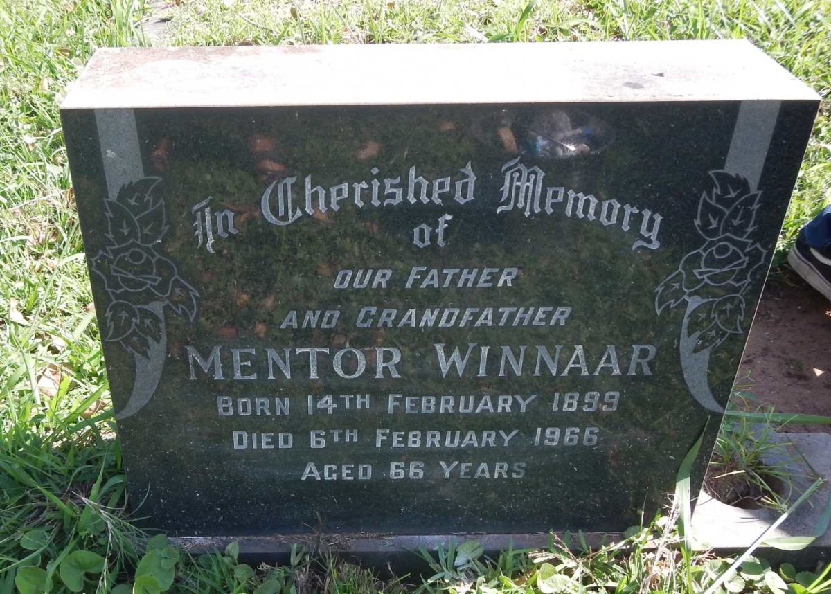 WINNAAR Mentor 1899-1966