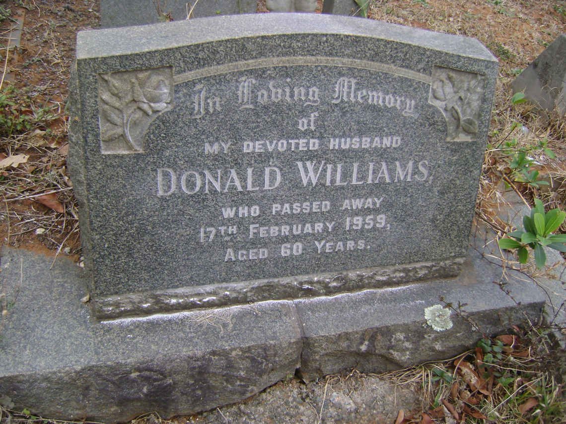 WILLIAMS Donald -1959