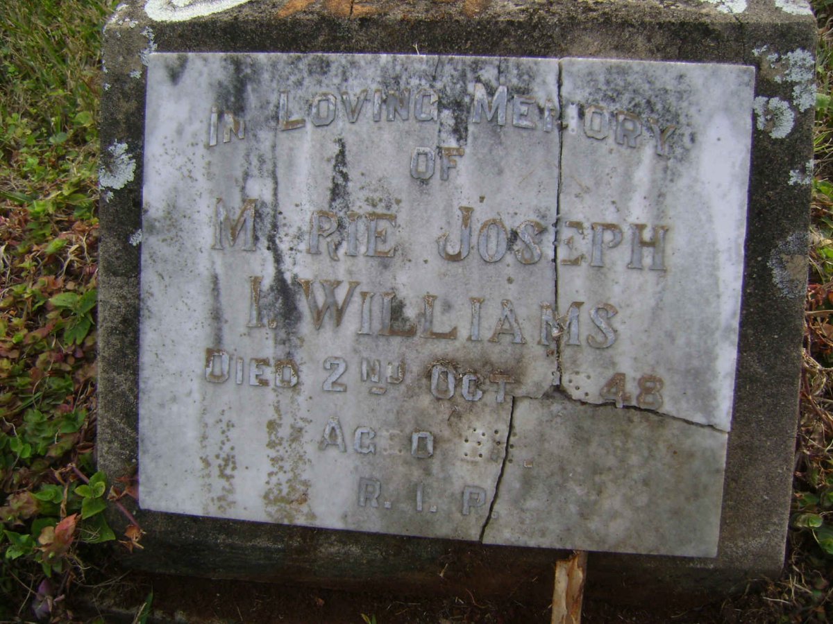WILLIAMS Marie Joseph I. -1948